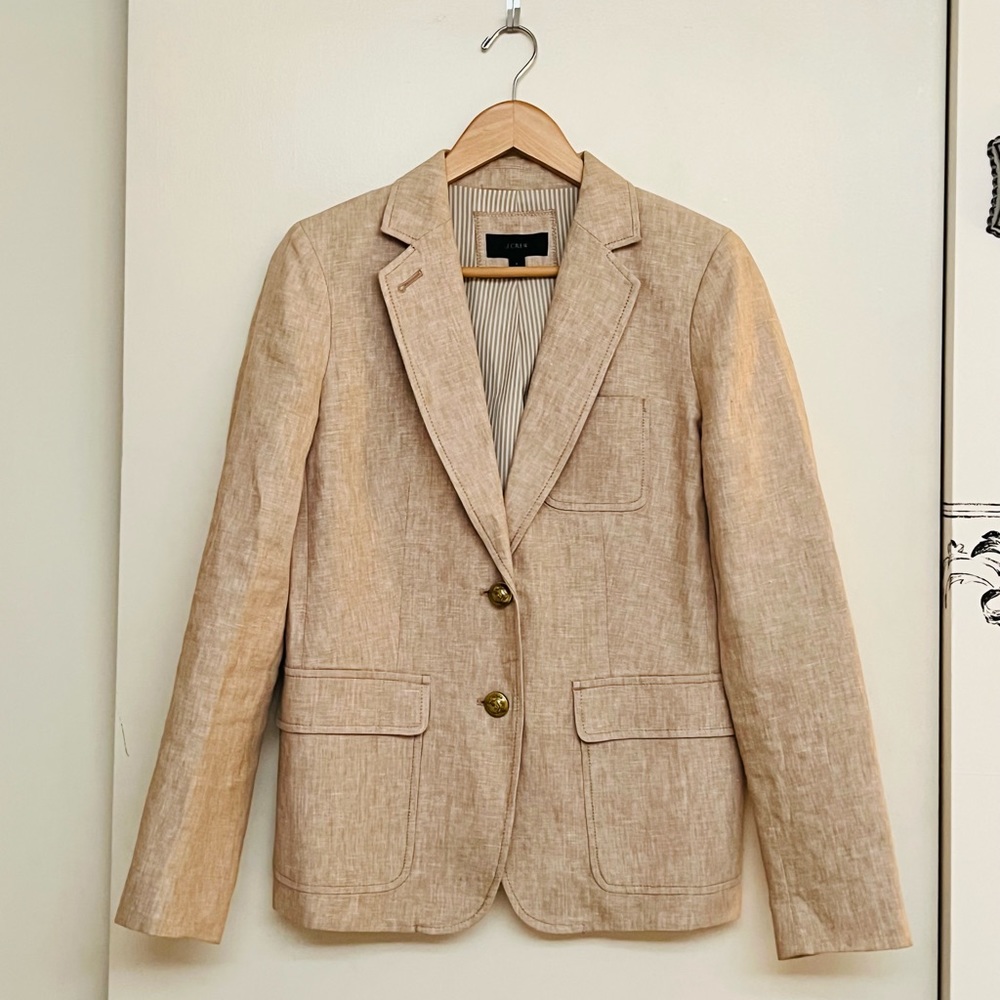 J. Crew Rhodes Linen Blazer size 8 regular
